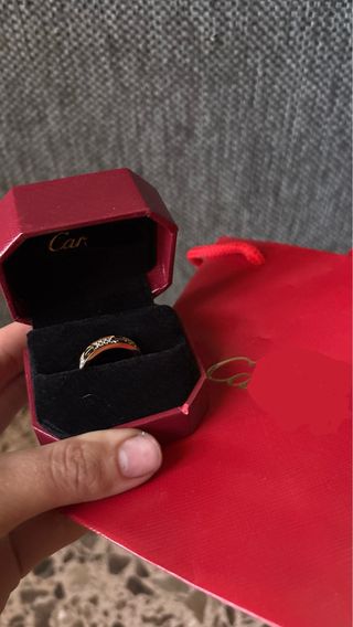 Anillo Cartier Oro Diamantes