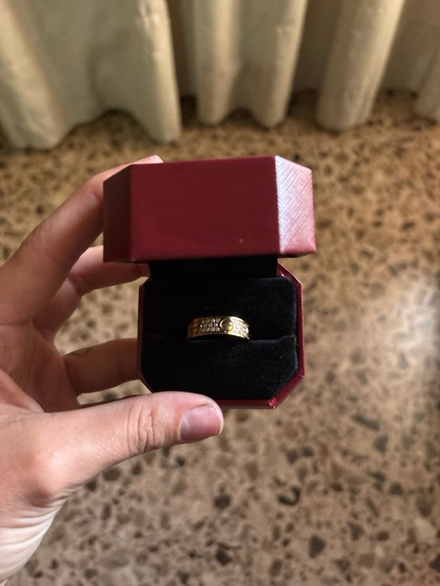Anillo Cartier Oro Diamantes