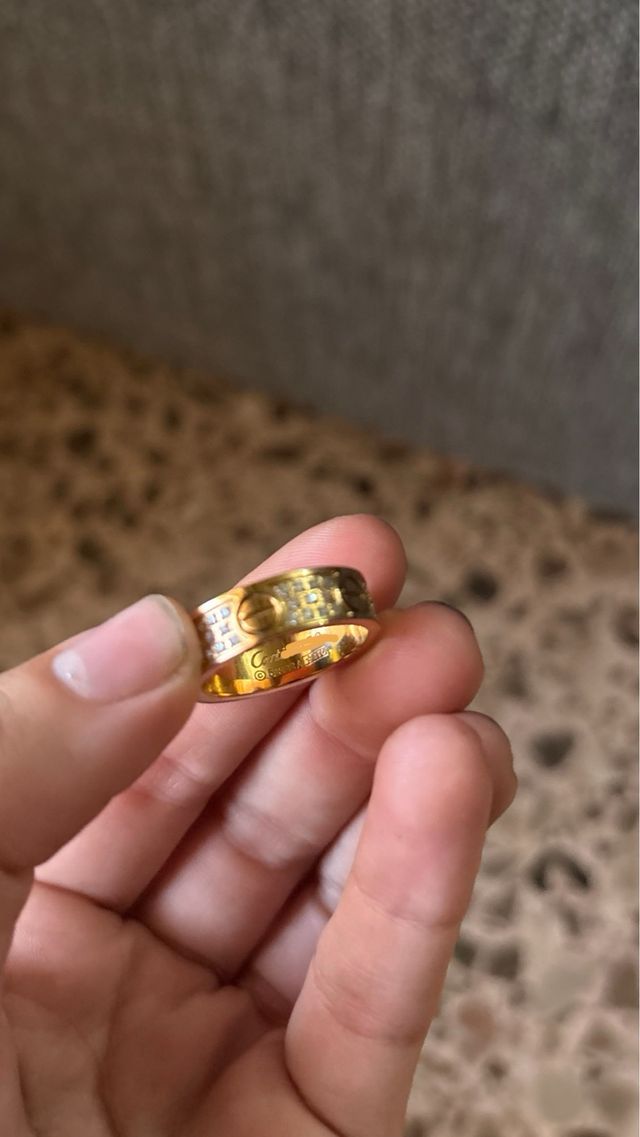 Anillo Cartier Oro Diamantes