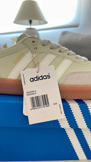 Adidas Samba Vegan Verde y Blanco