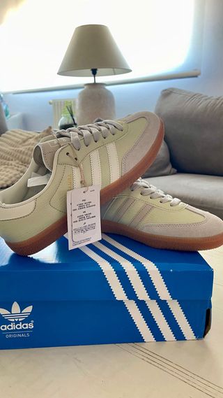 Adidas Samba Vegan Verde y Blanco
