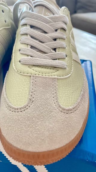 Adidas Samba Vegan Verde y Blanco