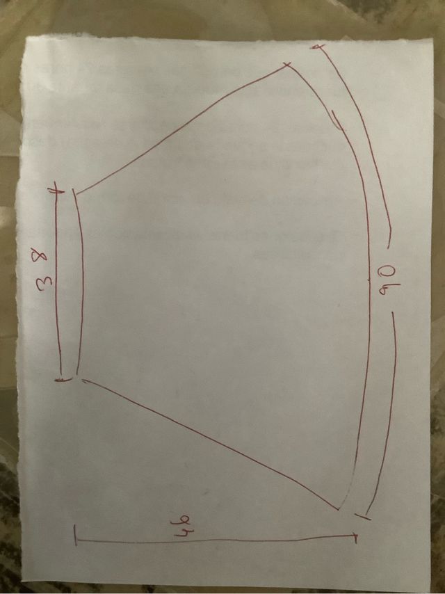 Falda corta acampanada Trucco