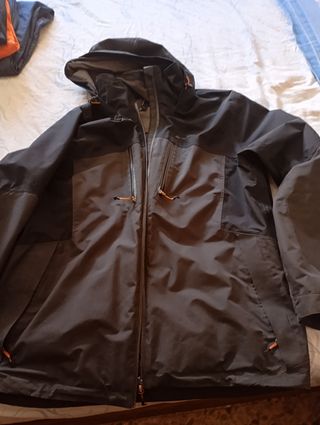 Chaqueta Impermeable Hombre XL Gris