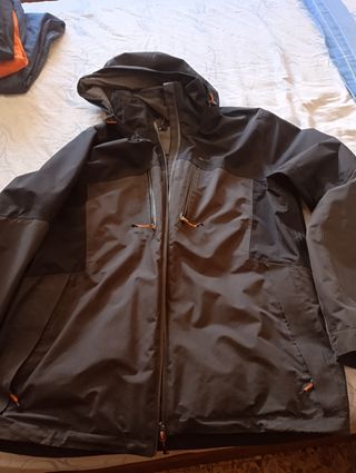 Chaqueta Impermeable Hombre XL Gris