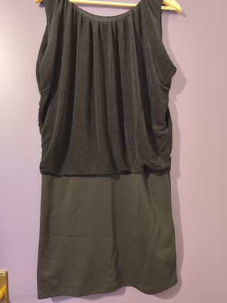 Tubino nero, parte superiore con brillantini