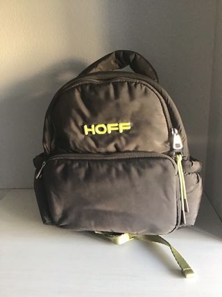 Mochila HOFF acolchada gris y verde