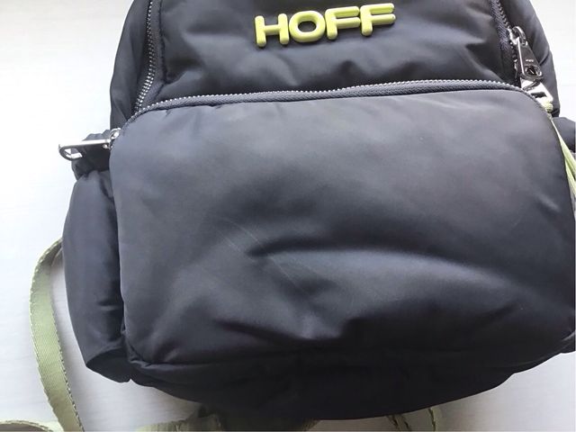 Mochila HOFF acolchada gris y verde