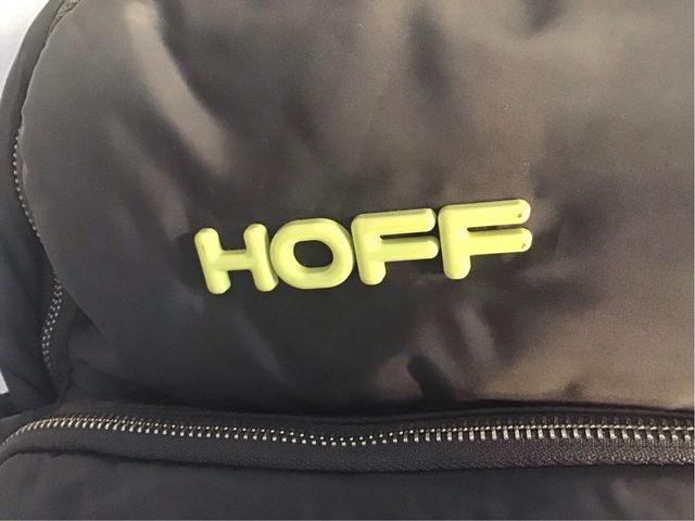 Mochila HOFF acolchada gris y verde