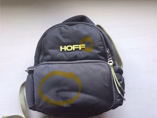 Mochila HOFF acolchada gris y verde