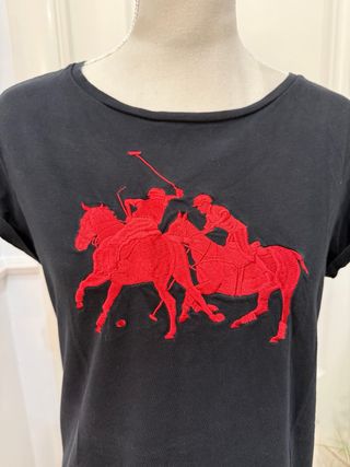 Camiseta Polo Ralph Lauren Negra Bordado
