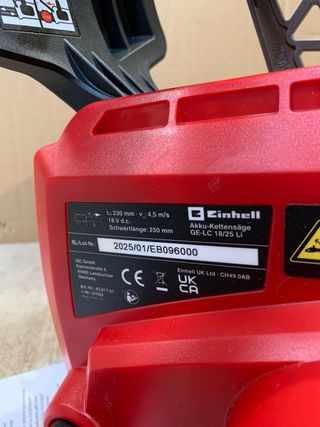 Motosierra a batería Einhell GC-LC 18/25 Li 