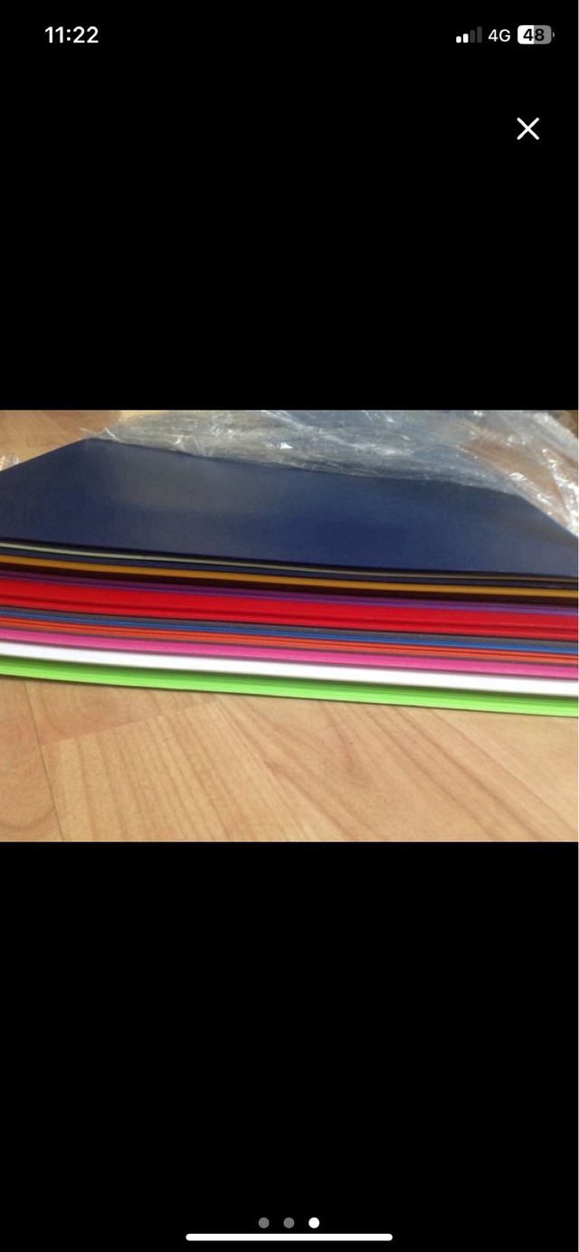 Lastre in poliuretano 3 micron vari colori 75x30