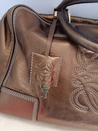Bolso Loewe Amazona Marrón y Dorado