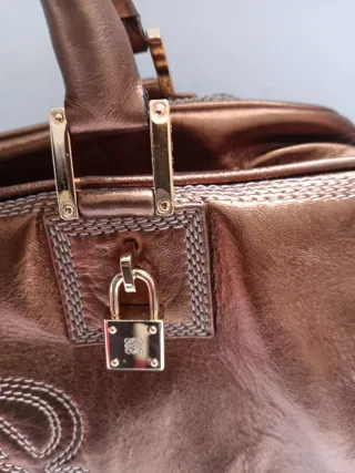 Bolso Loewe Amazona Marrón y Dorado