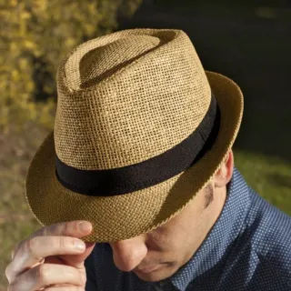 Sombrero Fedora Paja Talla 60