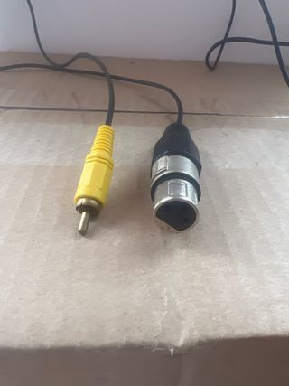 2 Cables Radio XLR Hembra a RCA