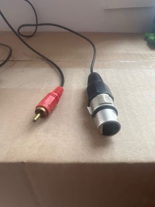2 Cables Radio XLR Hembra a RCA