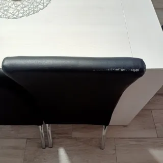 Juego de 6 sillas de comedor negras.  (Negociable)