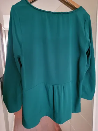 Blusa verde azulado
