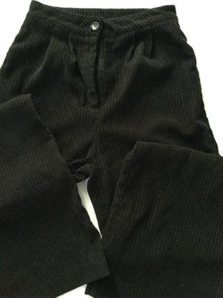Pantalones de pana negros