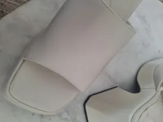 Sandalias Zara Marfil Plataforma Talla 39