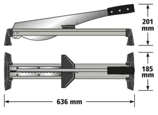 Guillotina para laminado Wolfcraft LC 600