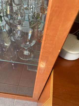 Vitrina Madera Cristal con Luz