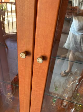 Vitrina Madera Cristal con Luz