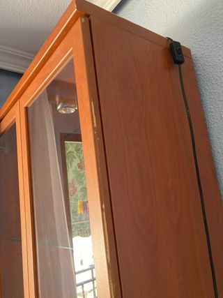 Vitrina Madera Cristal con Luz