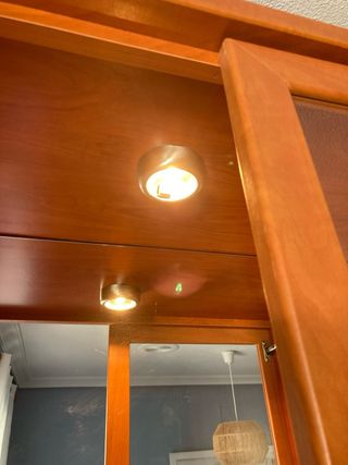 Vitrina Madera Cristal con Luz