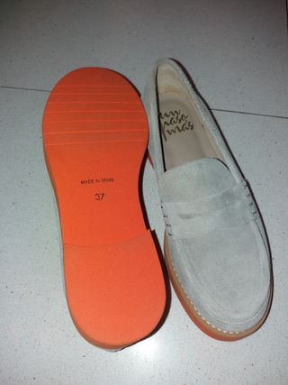 Loafer con plataforma Un paso mas de piel Talla 37