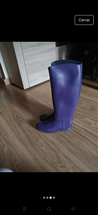 Botas de agua moradas