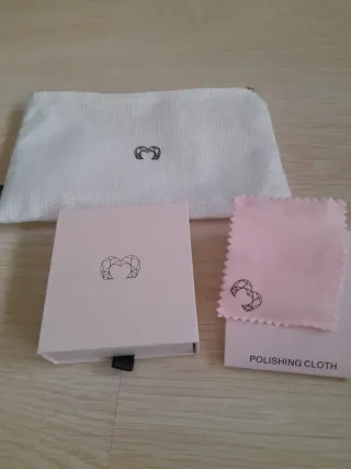 Colgante Corazón Rosa y Blanco