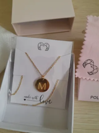 Colgante Corazón Rosa y Blanco