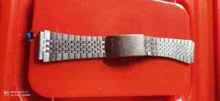 Correa vintage Casio plata