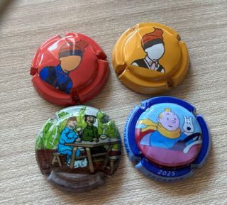 4 Placas Tintín