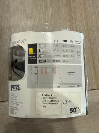 Frontal Petzl Tikka XP 180 lúmenes