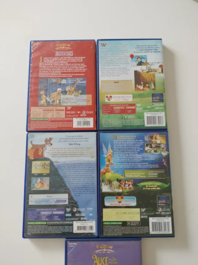 Colección 5 DVD Disney Clásicos.