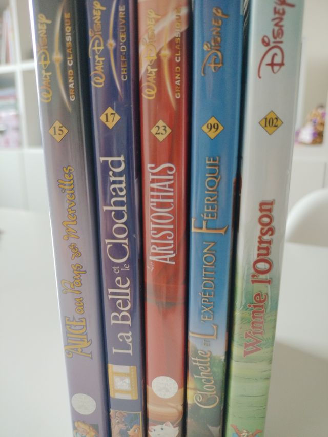 Colección 5 DVD Disney Clásicos.