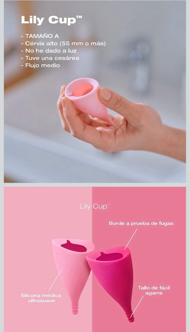 Copa Menstrual Lily Cup Talla A Rosa