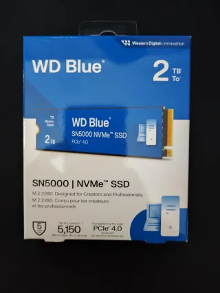 SSD WD Blue SN5000 2TB NVMe PCIe 4.0 M.2