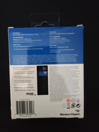 SSD WD Blue SN5000 2TB NVMe PCIe 4.0 M.2