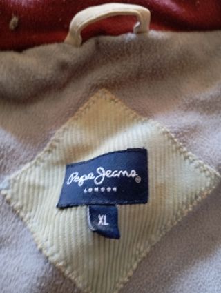 Chaqueta Pepe Jeans XL Beige/Rojo
