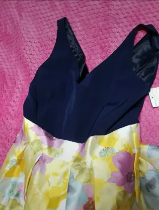 Vestido largo floral talla 38