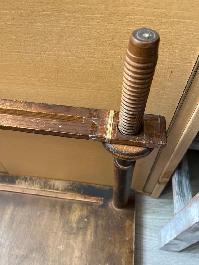 Mesa de trabajo vintage de madera