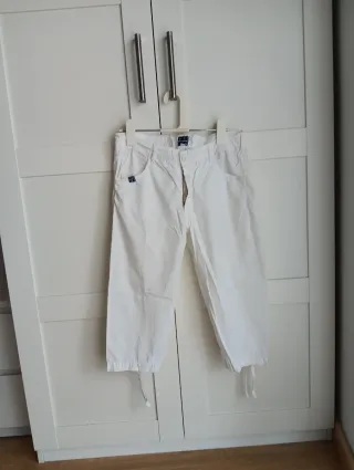 Pantalón pirata Desigual T.38 blanco