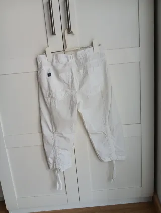 Pantalón pirata Desigual T.38 blanco