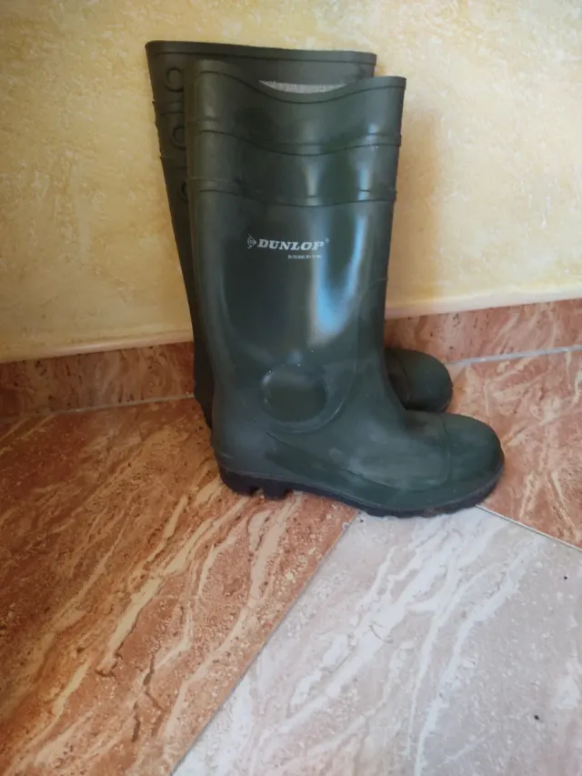 Botas de agua Dunlop verdes mujer