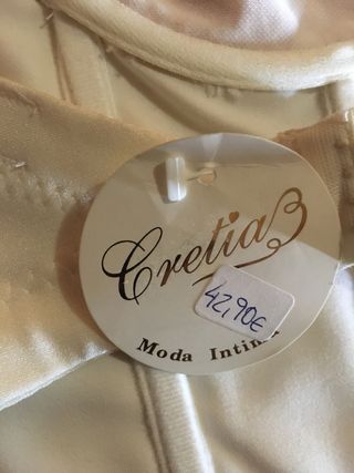 Corsé Cretia Cris Talla 2 Blanco